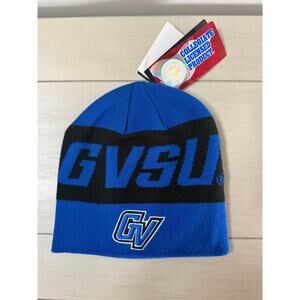 NEW GVSU Lakers Grand Valley State Winter Hat Cuffless Knit Beanie Adidas